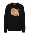 Burberry Graphic-print Cotton Sweatshirt In Black