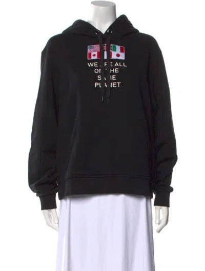 Pre-owned Burberry Graphic Print Crew Neck Sweatshirt In Black