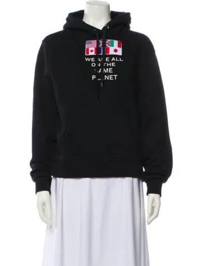 Pre-owned Burberry Graphic Print Crew Neck Sweatshirt In Black