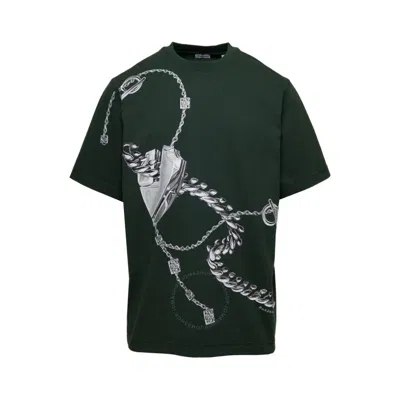 BURBERRY BURBERRY GRAPHIC PRINT CREWNECK COTTON T-SHIRT