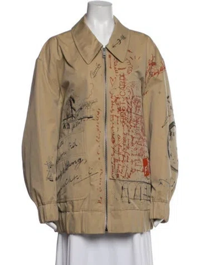 Pre-owned Burberry Graphic Print Jacket In Neutrals
