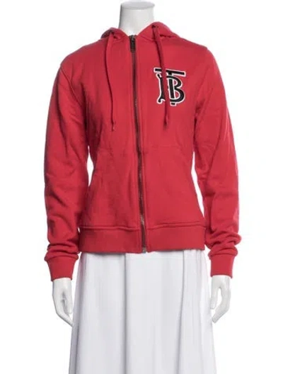 Pre-owned Burberry Graphic Print Jacket In Red