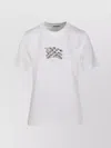 Burberry Graphic Print Short Sleeve Crew Neck T-shirt In White