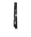 Burberry Graphic-print Silk Scarf In Black