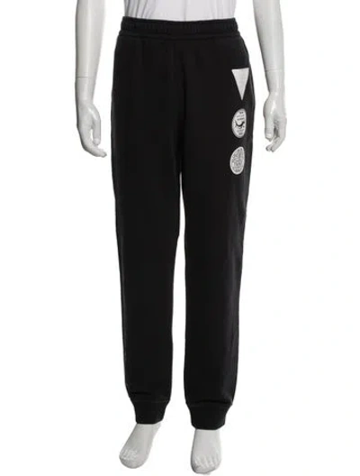 Pre-owned Burberry Graphic Print Sweatpants In Black