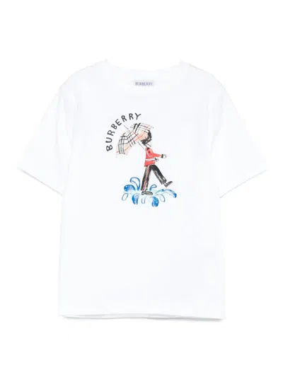 Burberry Graphic-print T-shirt In White