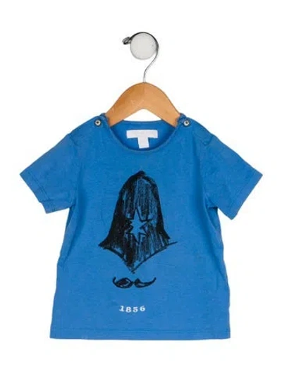 Pre-owned Burberry Babies' Graphic Print T-shirt In Blue