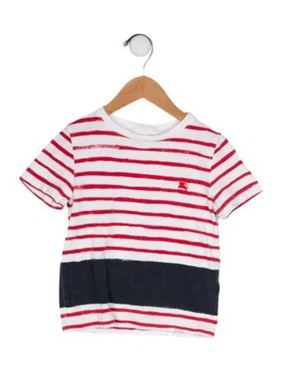 Pre-owned Burberry Babies' Graphic Print T-shirt In White