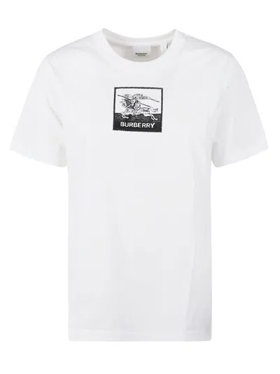 Burberry Graphic Print White T-shirt