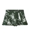 Burberry Graphic Printed Pleated Shorts In Green