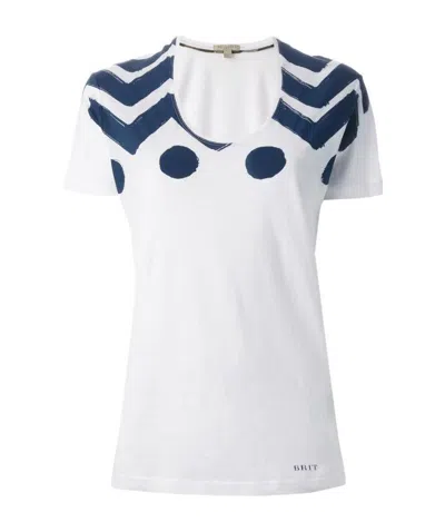 Burberry Graphic Printed T-shirt In White