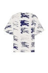 Burberry T-shirt With Ekd T-shirts White In Rain