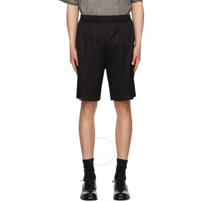 Burberry Black Graphic Varsity Shorts