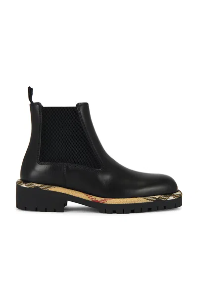 Burberry Gravel Chelsea Boot In Black
