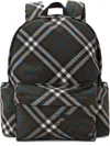 Burberry Checkered Fabric Embroidered Backpack In Snug