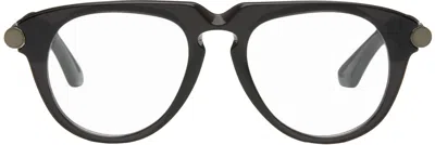 Burberry Gray Keyhole Glasses In 4112