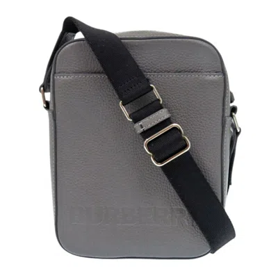Pre-owned Burberry Gray Leather Shoulder Bag ()