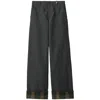 Burberry Ash Coloured Trousers With Lapels