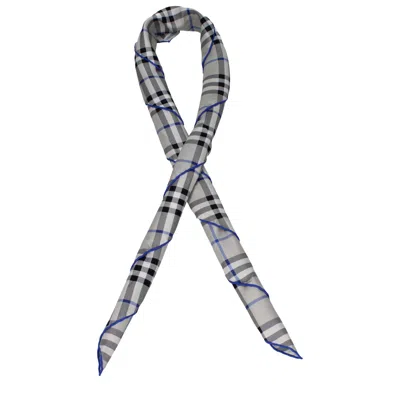 Burberry Gray Silk Foulard