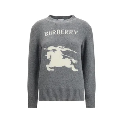Burberry Gray Wool Sweatshirt