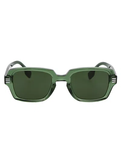 BURBERRY BURBERRY GREEN ACETATE SUNGLASSES