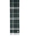 Burberry Green Cashmere Scarf In Green