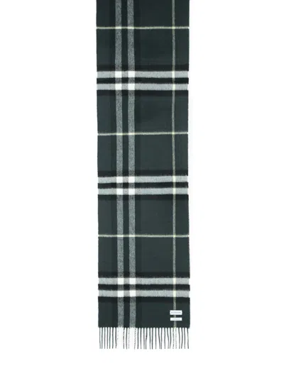 BURBERRY BURBERRY GREEN CASHMERE SCARF MEN