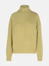 Burberry Green Cashmere Turtleneck Sweater In Green