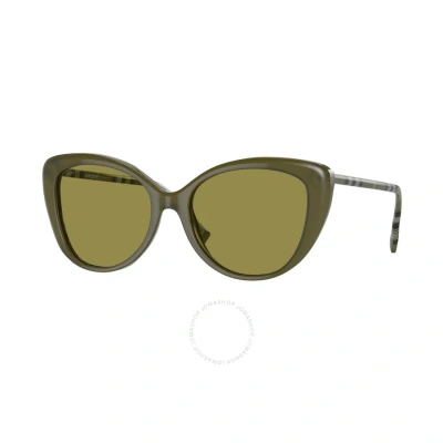 Burberry Green Cat Eye Ladies Sunglasses Be4407 4090/2 54