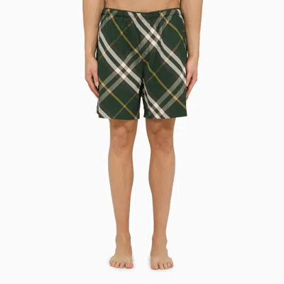 BURBERRY GREEN CHECK PATTERN COSTUME