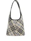 Burberry Check Pattern Shoulder Bag In Green