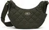 Burberry Green Clifton Horseshoe Crossbody Bag​ In Gray