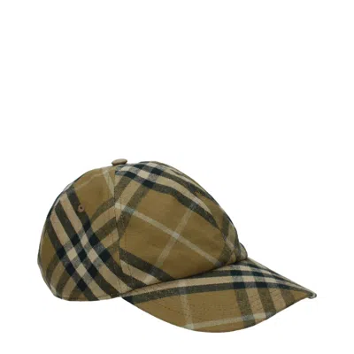 Burberry Green Cotton Cap (baseball Hat)