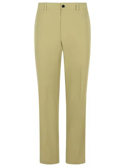 BURBERRY GREEN COTTON PANTS