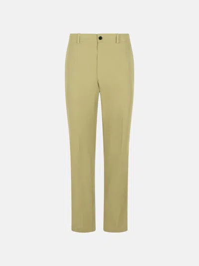 Burberry Green Cotton Pants