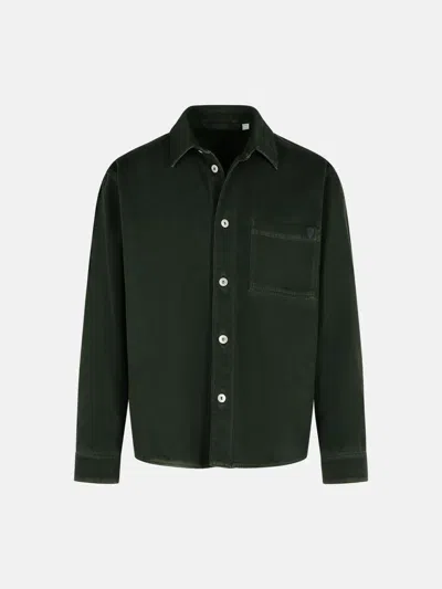 Burberry Green Cotton Shirt