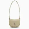 Burberry Mini Shoulder Bag With Adjustable Strap And Textured Finish In Green