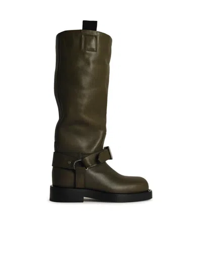 Burberry Green Leather Boots