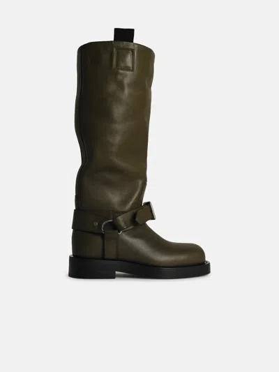 Burberry Green Leather Boots
