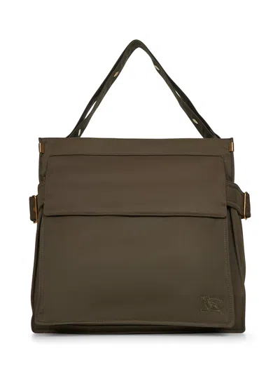Burberry Green Medium Trench Tote Crossbody Bag