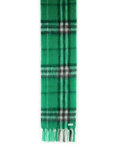 Burberry Green Mohair Blend Scarf Men