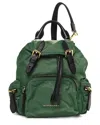 Burberry Green Nylon Medium Rucksack Backpack (authentic Pre-loved) In Green