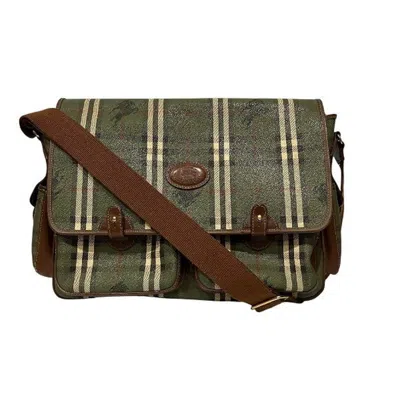 Pre-owned Burberry Green Pvc Leather Shoulder Bag ()