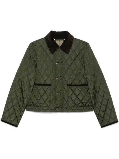 BURBERRY GREEN QUILTED JACKET