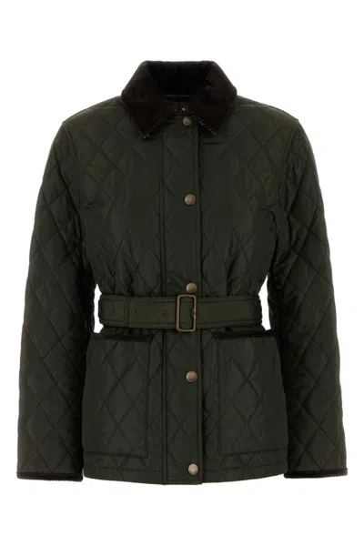 BURBERRY GREEN QUILTED JACKET