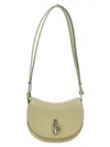 Burberry Mini Shoulder Bag With Adjustable Strap And Textured Finish In Green