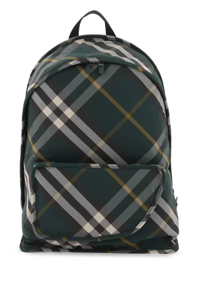 Burberry Green Shield Backpack For Men