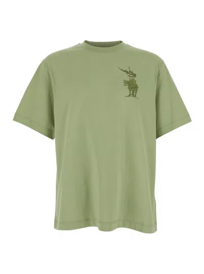 BURBERRY GREEN SHORT SLEEVE T-SHIRT