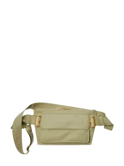 Burberry Green Trench Ekd-embroidered Belt Bag