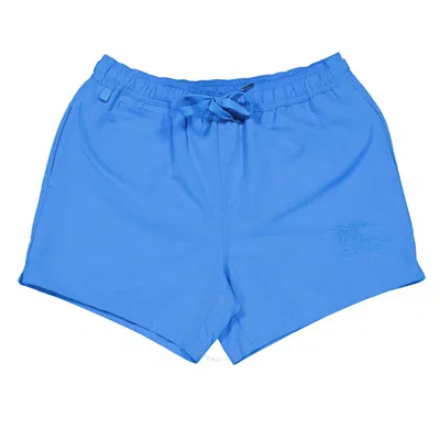 Burberry Equestrian Knight Swim Shorts In Blue